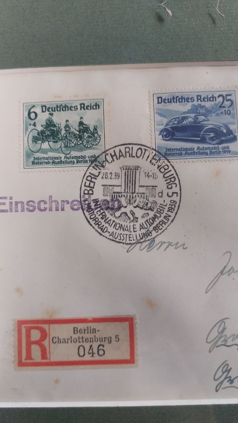 Tutti i francobolli: Automobilausstellung Berlin 1939 - Briefmarken – Usato da Opfertshofen SH venduto da museumswert 1
