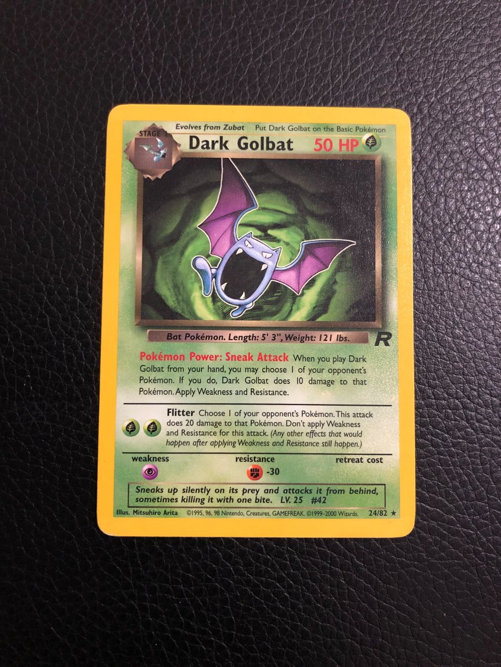 Pokémon Carte collezionabili: Team Rocket Dark Golbat rare 24/82 Ab 1 – Usato da Paradiso venduto da Pkmn10