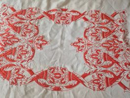 Antike Tischdecke mit Stickerei/6 Servietten