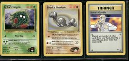 Vintage Pokémon Karte Gym Challenge EN 2000 Lot of 3