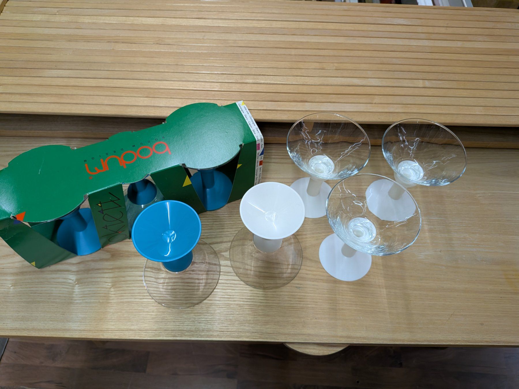 Bodum Gläser: 8 Bodum Gläser für Martini, Dessert oder anderes – Gebraucht aus Emmen von magelan 2