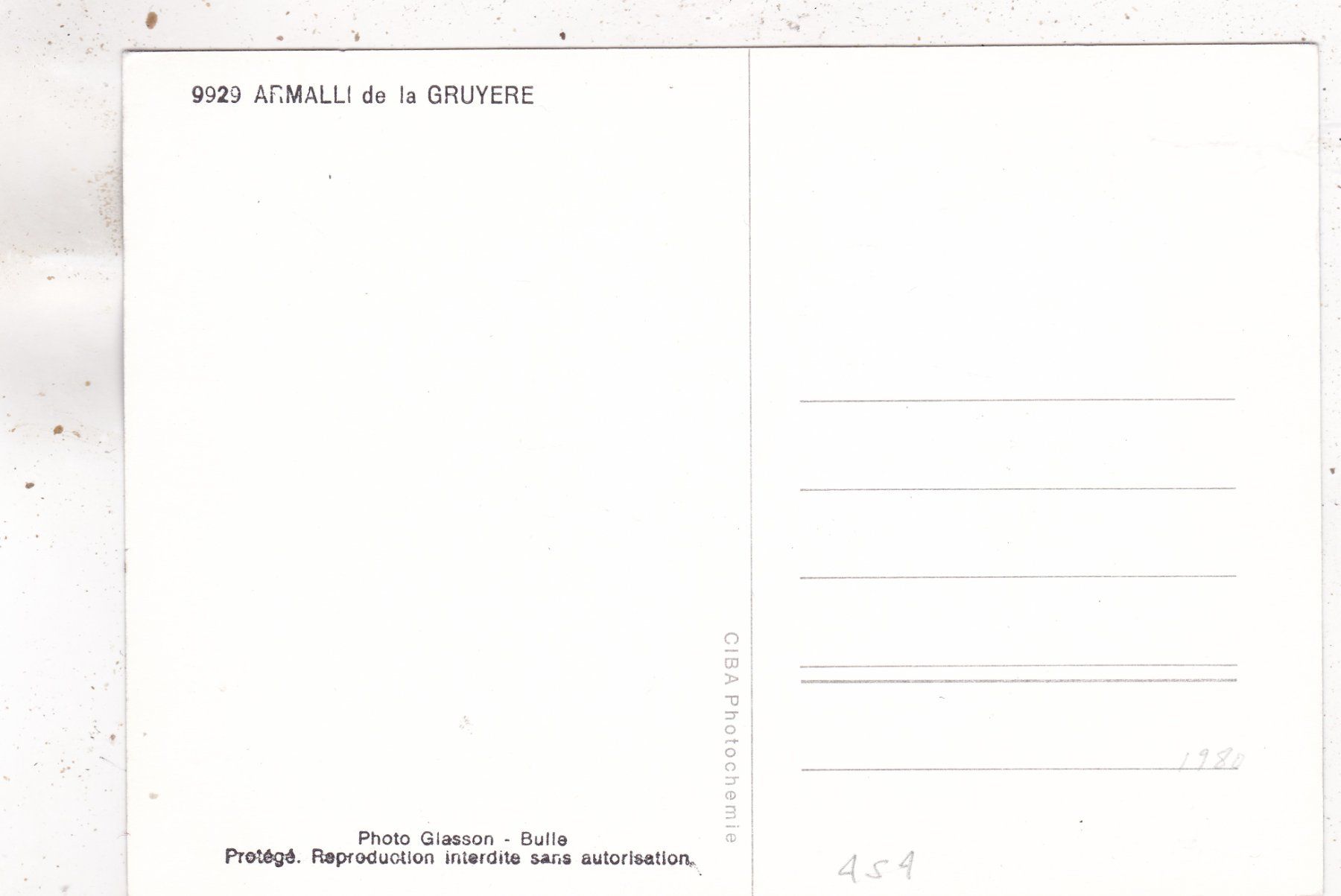 Ansichtskarten: Armalli de la Gruyère – Gebraucht aus Herisau von Lisegrat2008 1