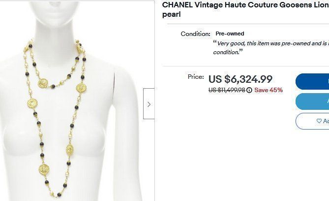 Chanel Catenine: Perlenkette CHANEL collier de perles – Usato da Collonges venduto da Auganien 9