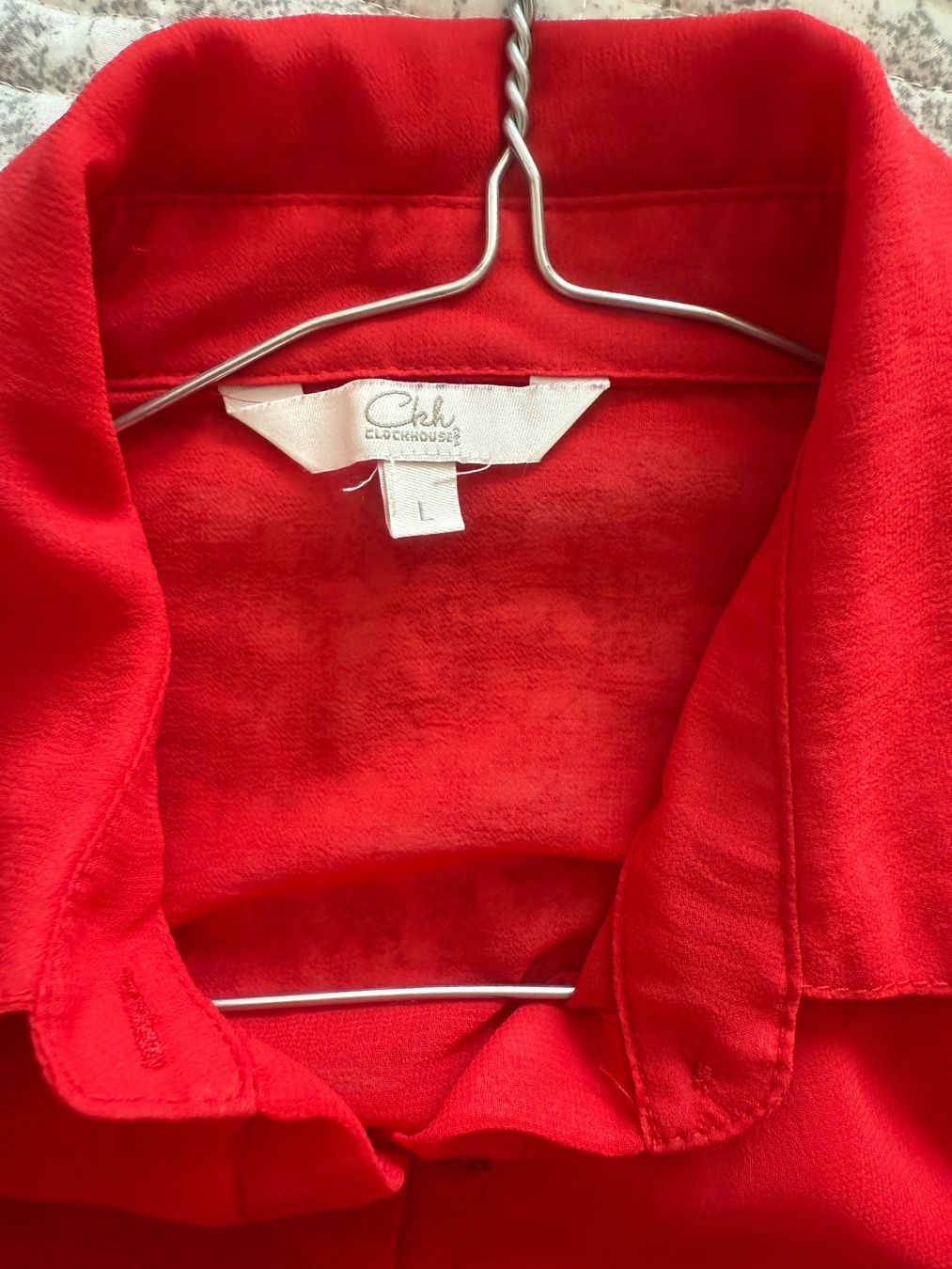 C&A Camicette: Rote Bluse von Clockhouse, Grösse L – Usato da Zürich venduto da Herbion1 3