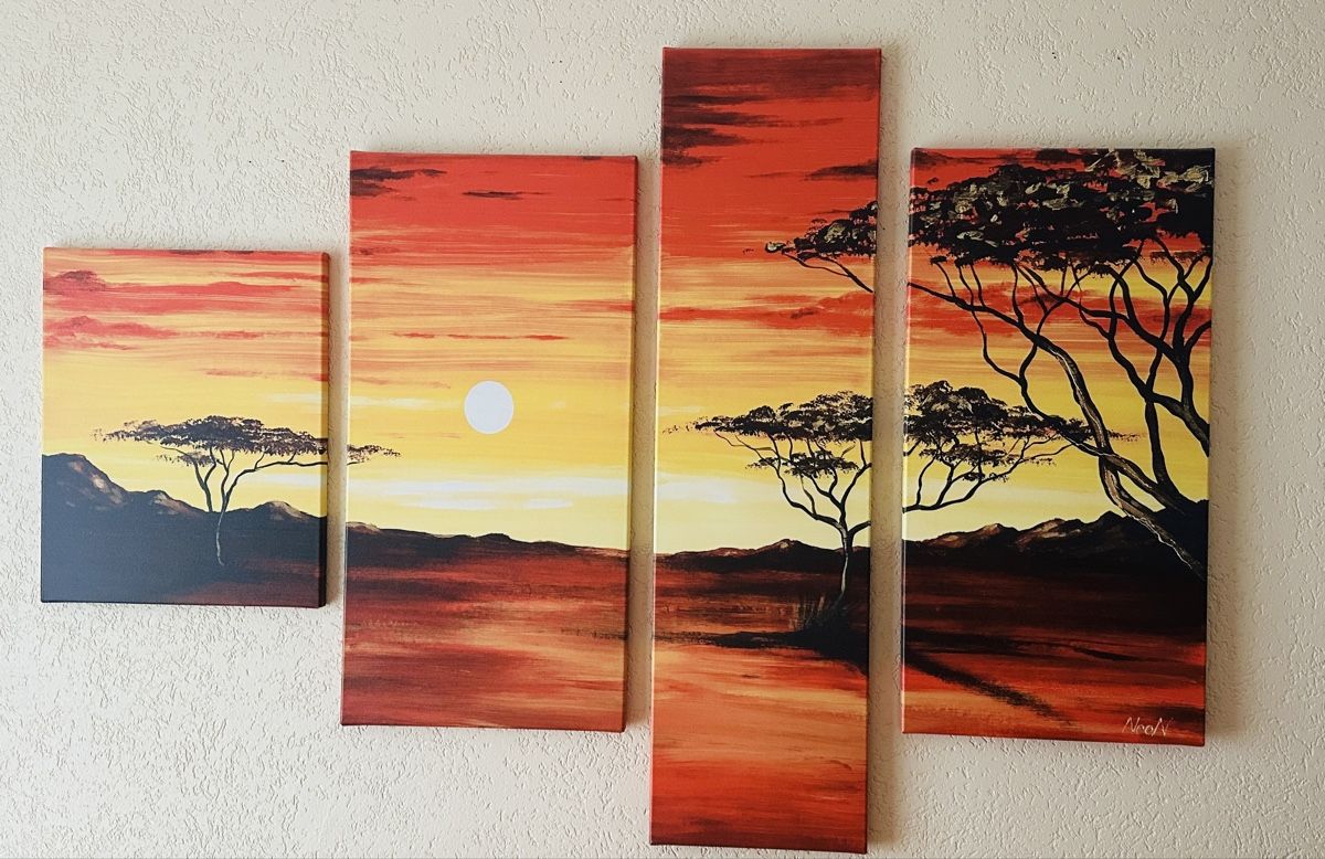 Poster & Bilder: Wandbild 4 Teile  – Gebraucht aus Oberbuchsiten von Schmbe