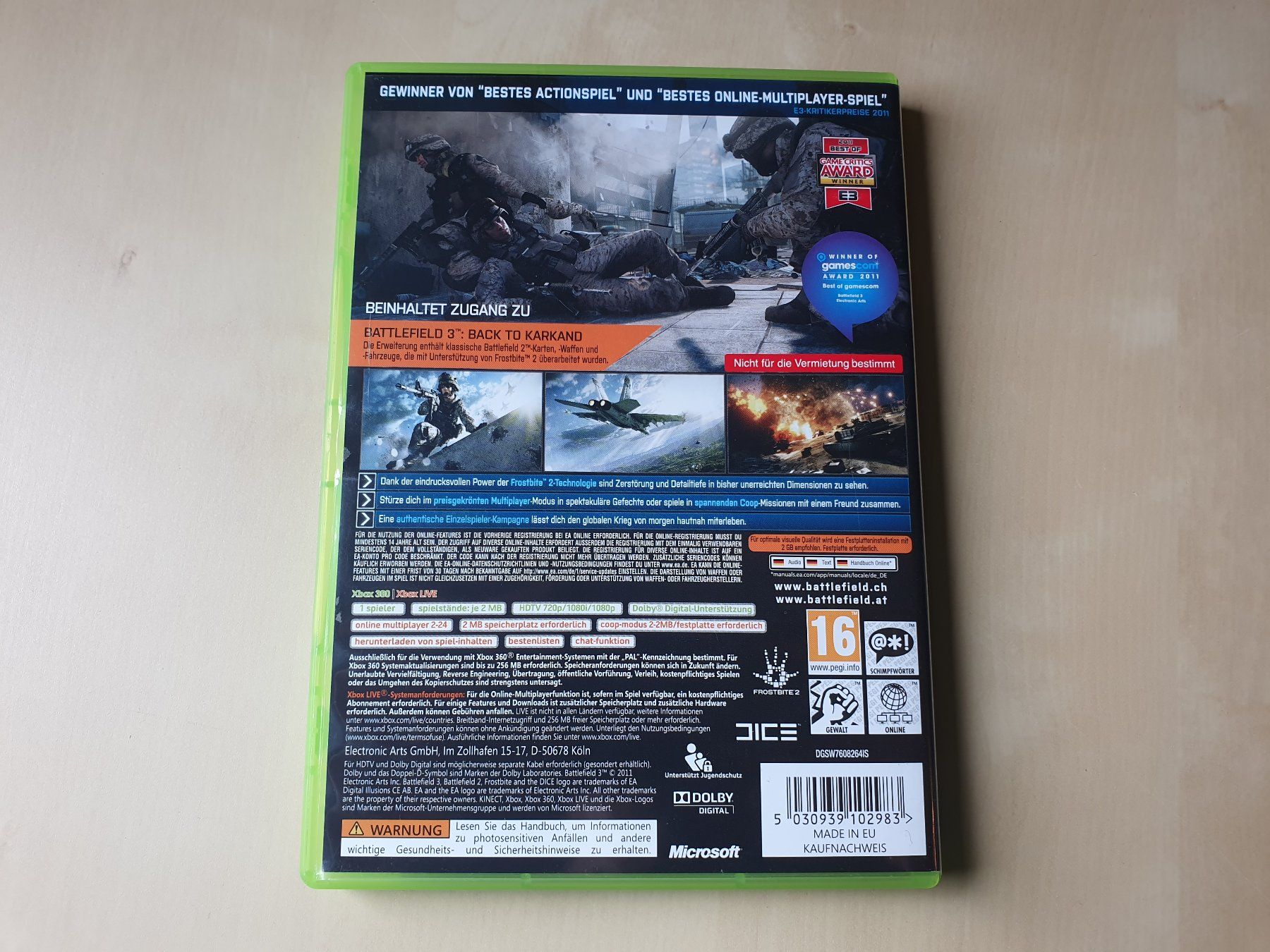 Microsoft Spiele: Battlefield 3 – Gebraucht aus Stansstad von collectorsshop 1