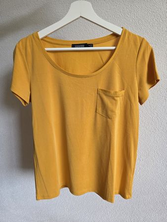 Soaked in Luxury T-Shirt Senfgelb – Gr. M – Rundhals