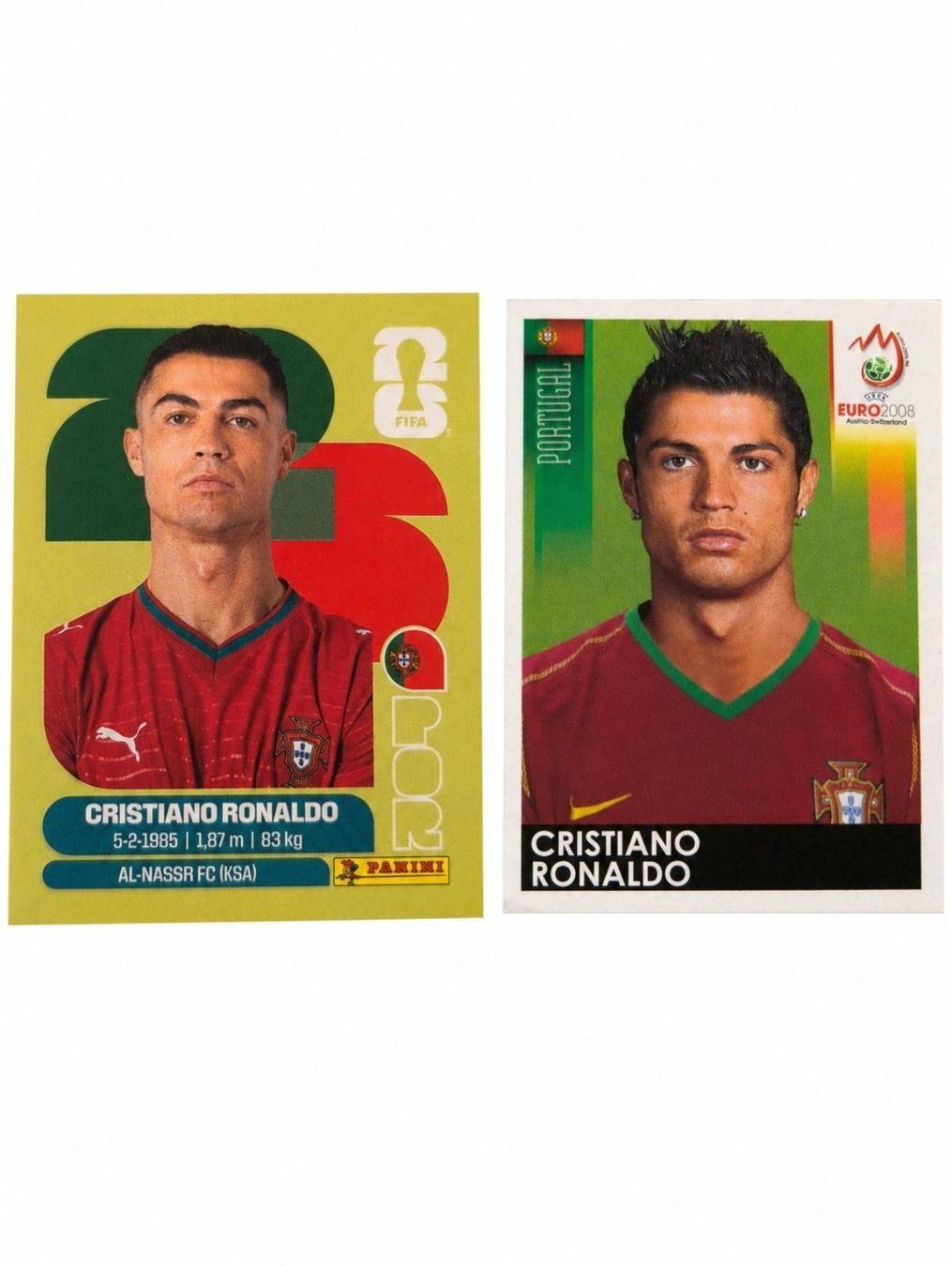 Panini Carte collezionabili: Cristiano Ronaldo Panini 2026 vs 2008 – Nuovo (secondo la descrizione) da Ossingen venduto da kro_nrz6