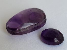 * LOT 2 AMETHYSTES PESANT AU TOTAL 12.50 cts