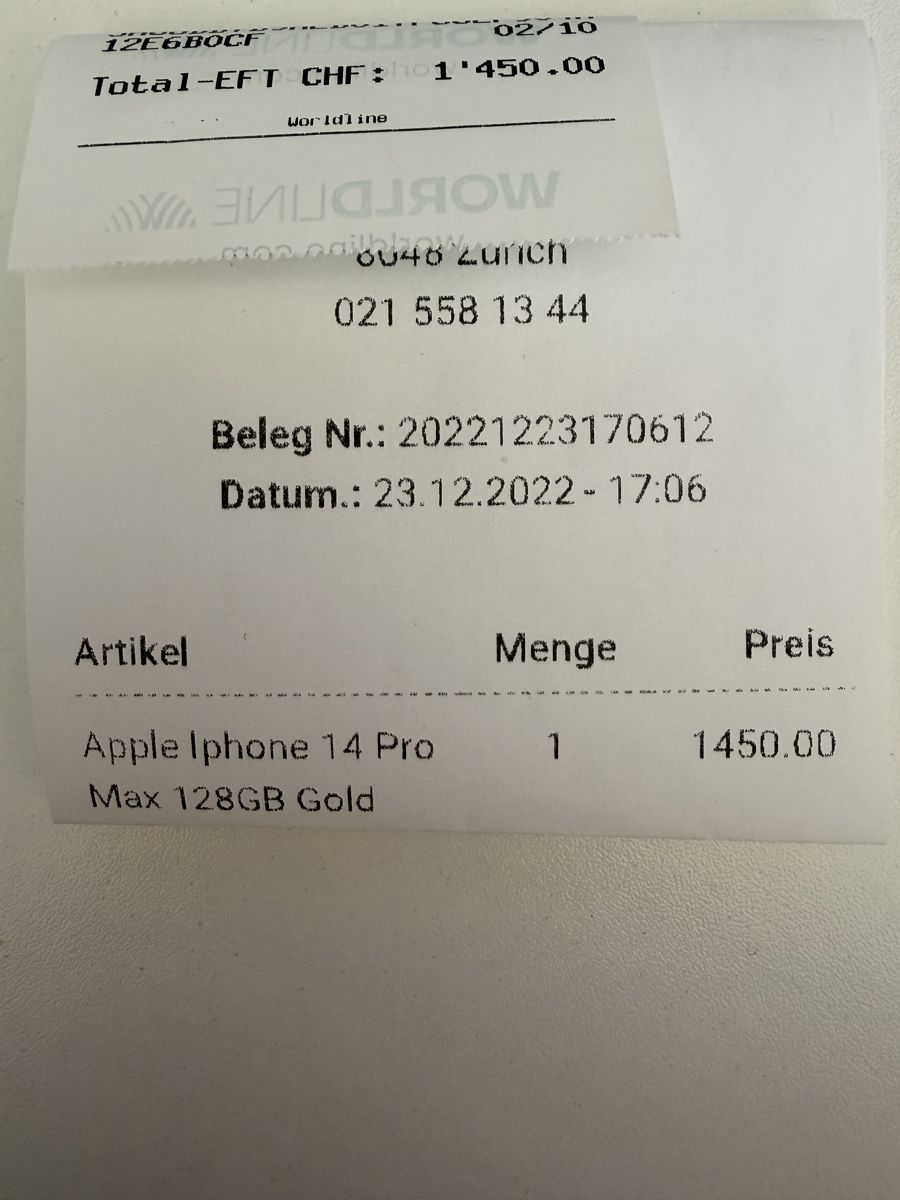 Apple Telefoni cellulari / Smartphones: IPhone 14 Pro Max - Gold, 128GB – Usato da Affoltern am Albis venduto da Carinia33 4