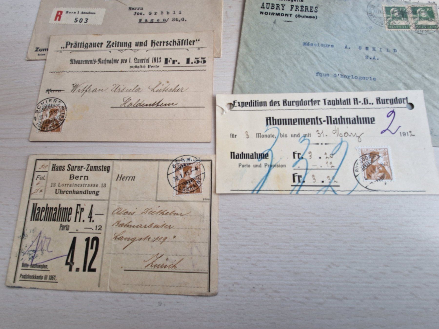 Tous les timbres: Fundgrube CH, Postkarten und Sonstiges, ab 1.- – D'occasion à Burgdorf par Glossy01 3