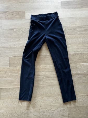 Wolford Stoffhose Gr. 34 Dunkelblau Elegant Velours