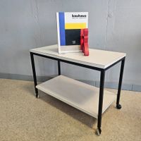 Vintage 1970 Rollwagen TV-Möbel Trolley mit 2 Ablagen