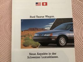 Ford Taurus Wagon Faltprospekt 6 Seiten Februar 1990