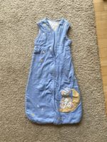Gebrauchter blauer Babyschlafsack mit Sternen 80 cm