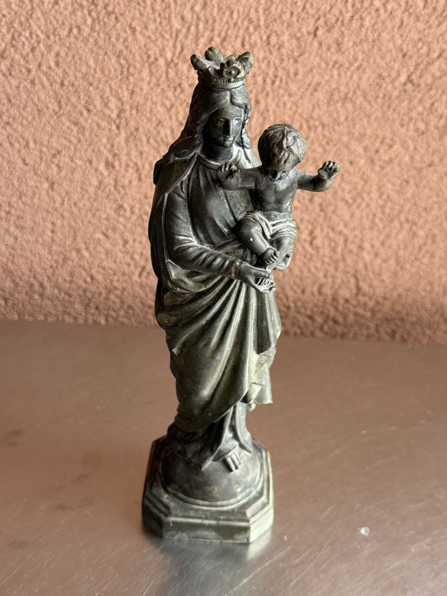 Sculture & Statue: Figur Skulptur Madonna mit Kind Bronze – Usato da Deitingen venduto da Himhip