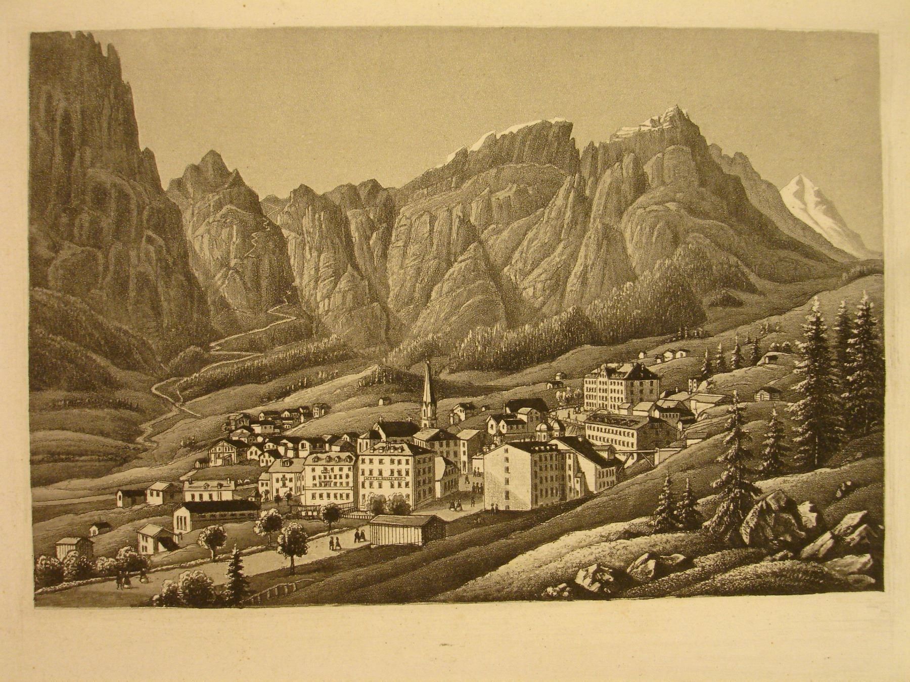 Incisioni: LEUK, AQUATINTA UM 1860 – Usato da Grüningen venduto da Kartensammler 1