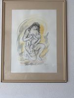 Simone Erni, Mutter mit Kind, Coloré à la main