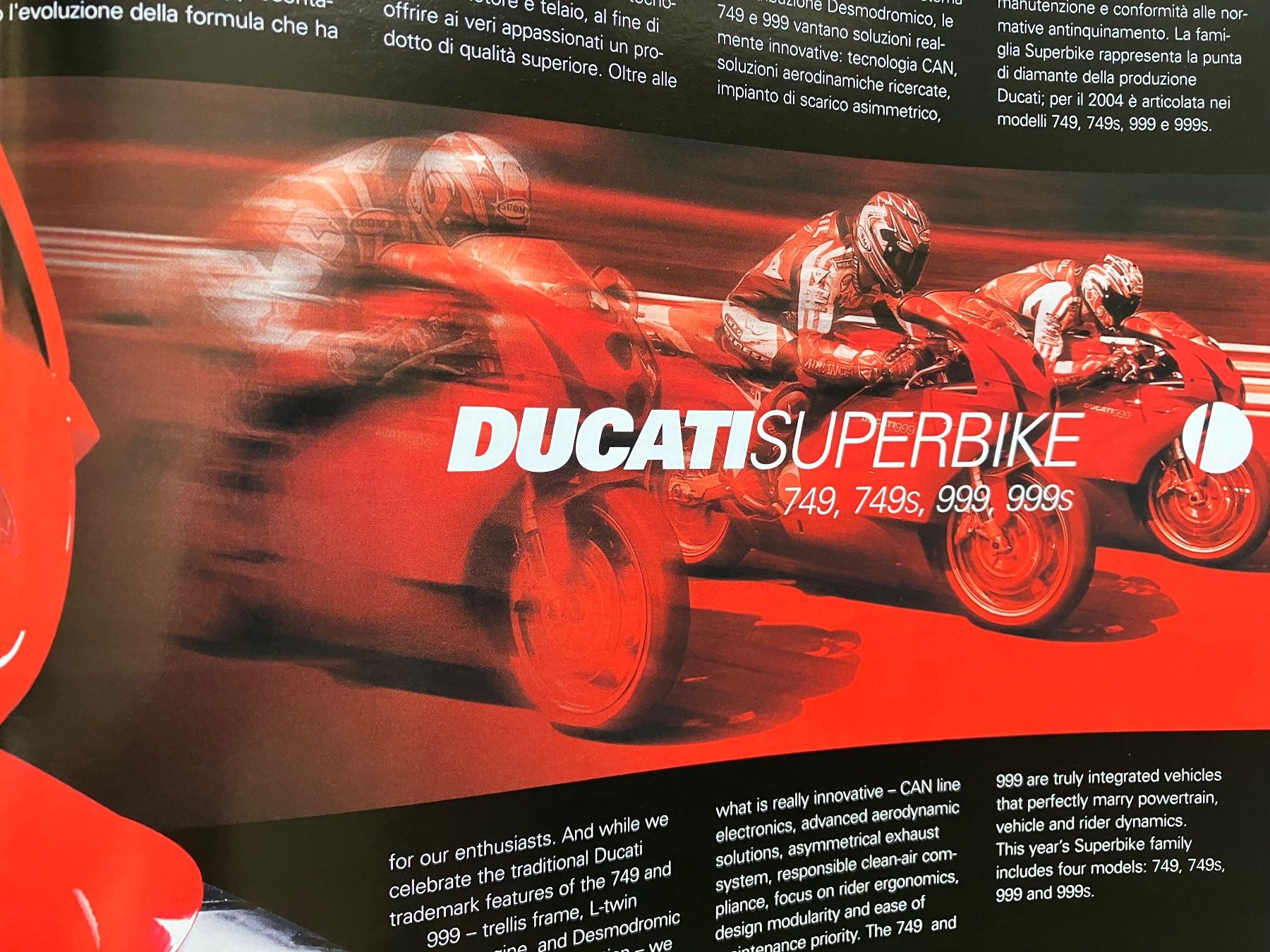Ducati Strada: Ducati - Modellprogramm 2004 - Originalprospekt – Usato da Malans GR venduto da Chueche427 3