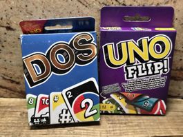 UNO DOS und UNO Flip Spielkarten neu und originalverpackt