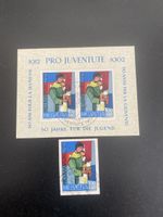 Pro Juventute 1962: Block und Blockausschnitt ET