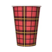 2500 GASTRO PRO Kaffeebecher schwarz / rot 70 mm - einweg
