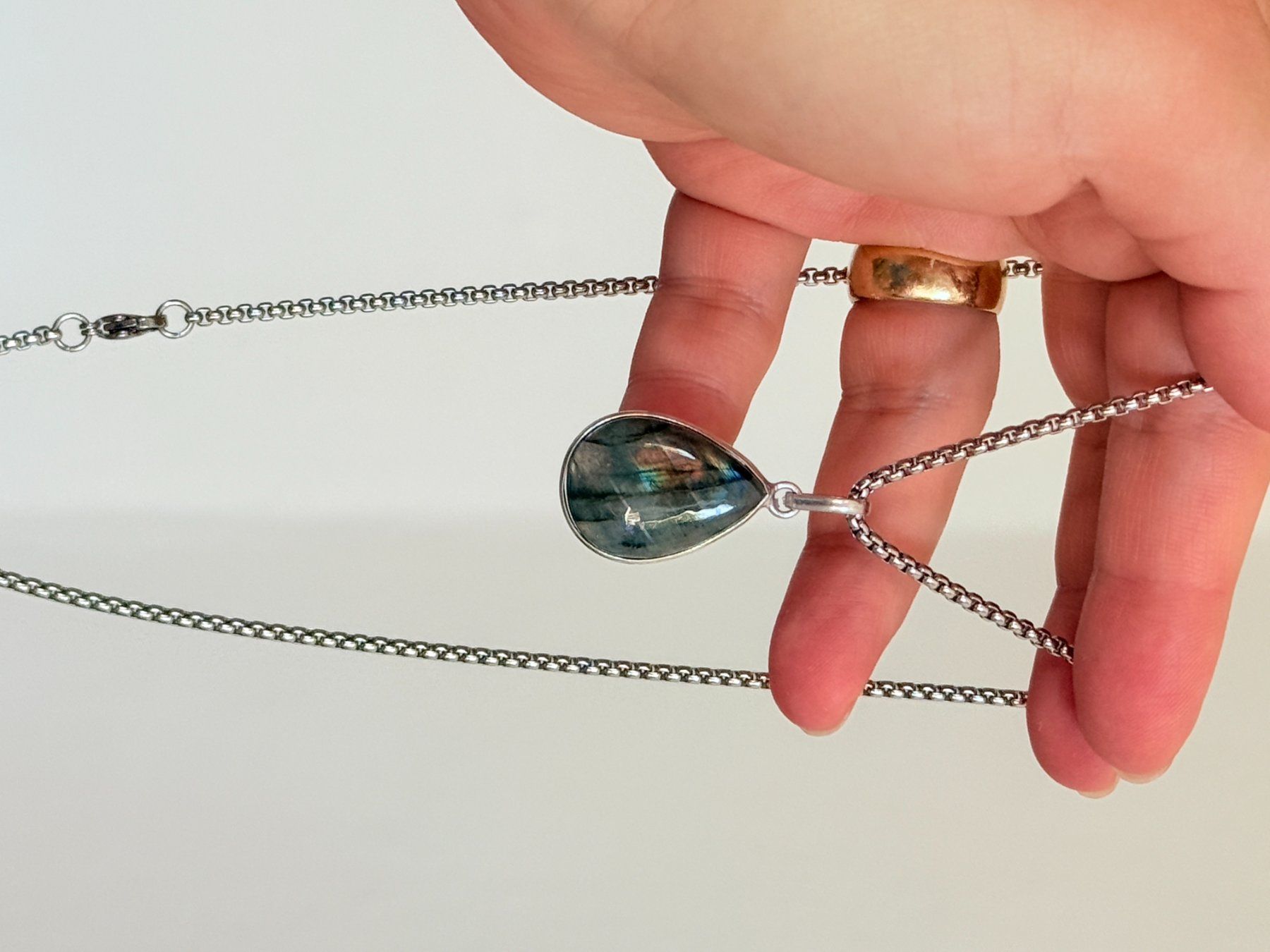 Catenine: Labradorite necklace – Nuovo e nell'imballaggio originale da Genève venduto da AGBERG 5
