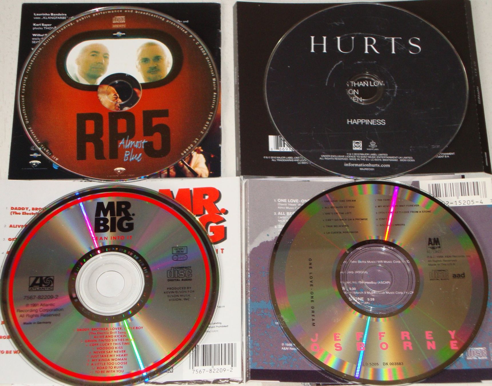 CD: 4CD's - Hurst, Mr. Big, RP5, Jeffrey Osborne – Usato da Unterbäch VS venduto da diquq 6