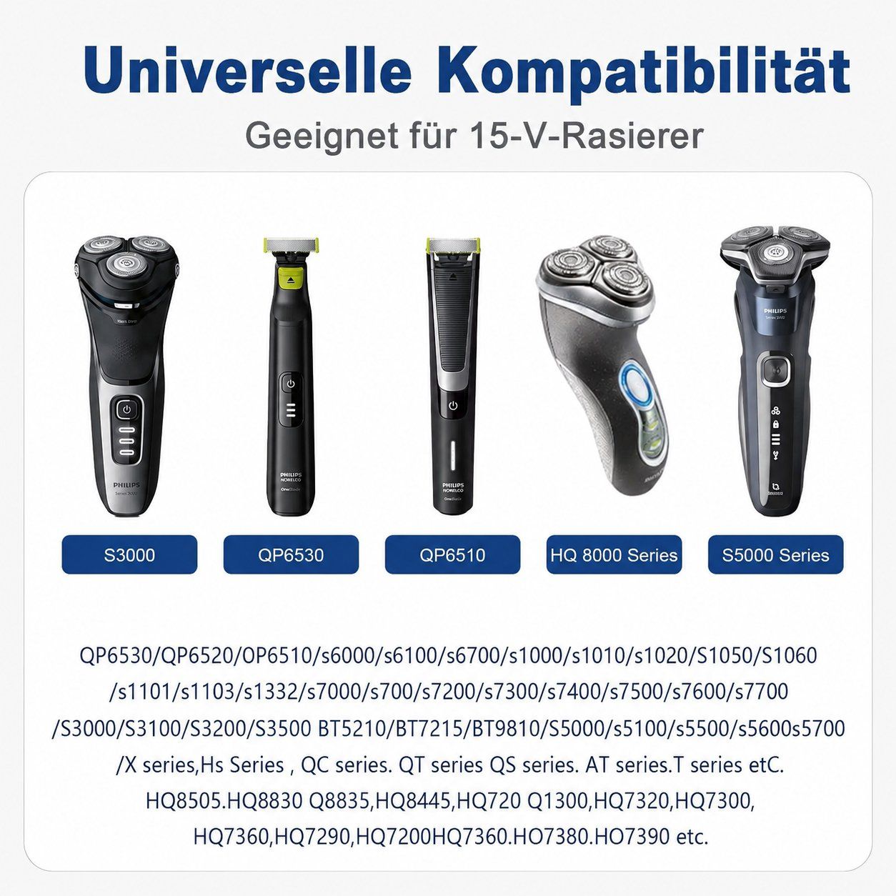 Philips Rasoi & Lamette da barba: Type C USB Philips Rasierer Adapter OneBlade Norelco 15V – Nuovo (secondo la descrizione) da Chiasso venduto da online.shop 1