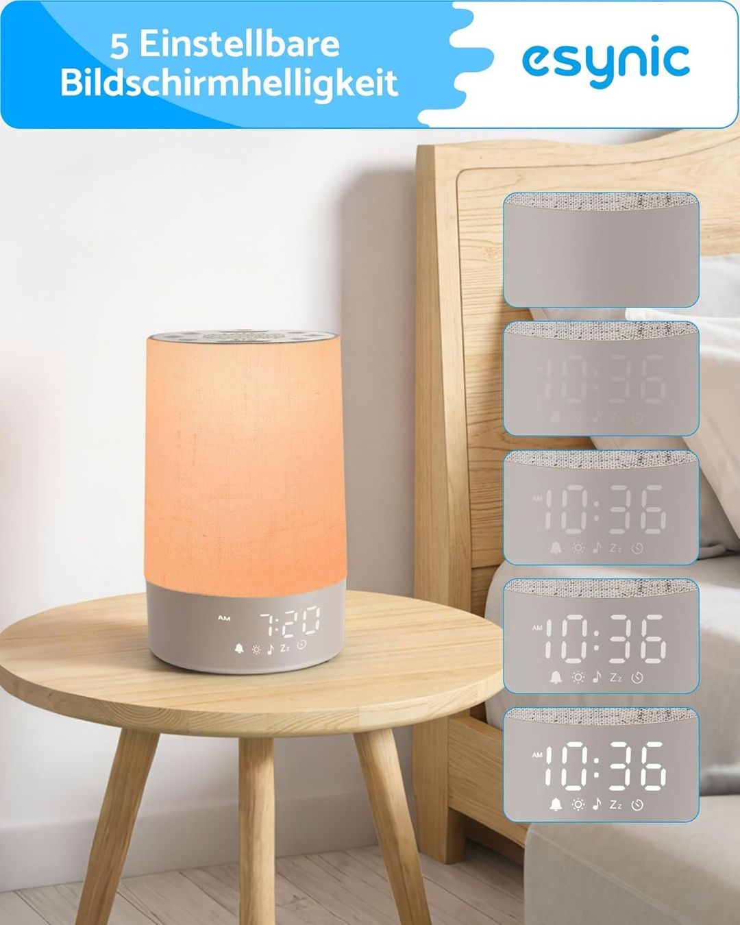 Sveglie: eSynic Lichtwecker White Noise 30 Sounds – Nuovo e nell'imballaggio originale da Suhr venduto da SchnapperCH 4