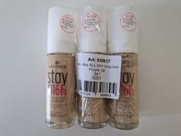 ESSENCE STAY ALL DAY 16H LONG-LADTING-FOUNDATION (3 Stück)