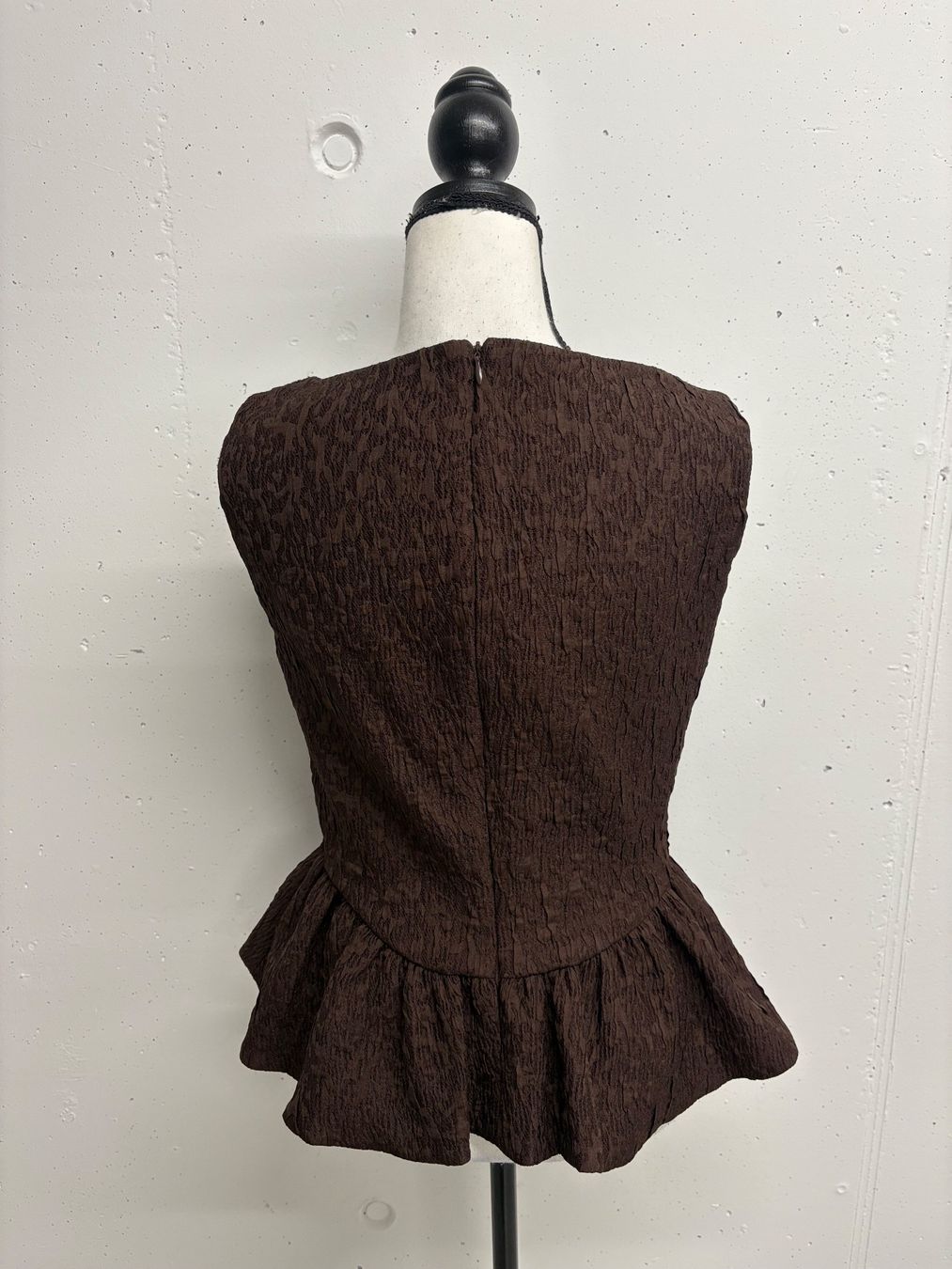 Zara Tops: Zara braunes Top mit Schösschen Gr. M – Neu (gemäss Beschreibung) aus Regensdorf von secondchancefashion 3