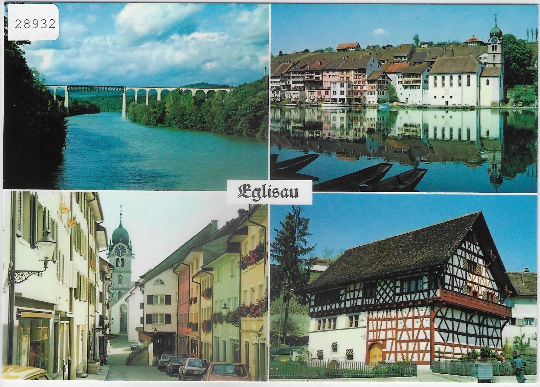 Cartoline postali: Eglisau ZH - Multiview – Usato da Ettingen venduto da Kartenplanet