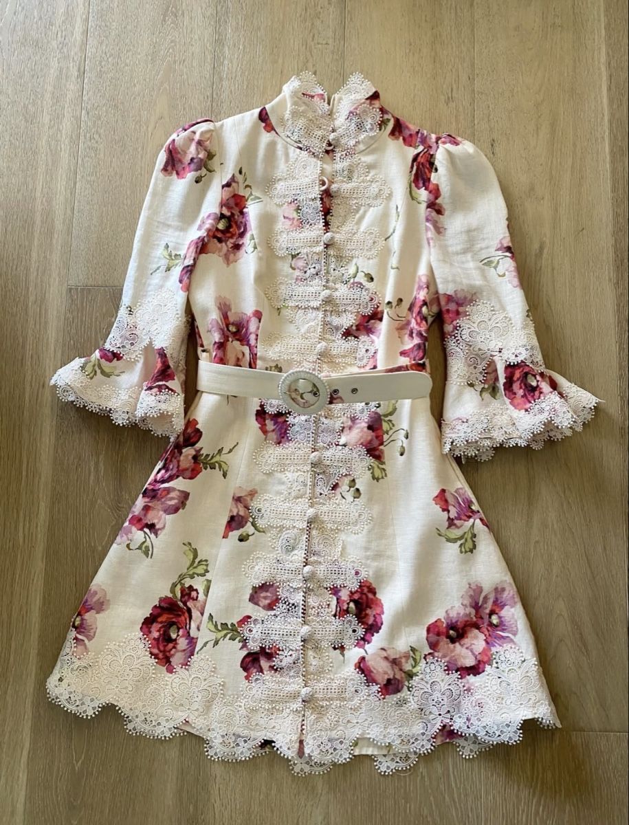 Zimmermann Kleider: Zimmermann Linen Floral Dress – Gebraucht aus St.Josefen von lop_lh8d 2