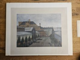 Paris Central Market – Louis Vivin (1861–1936)