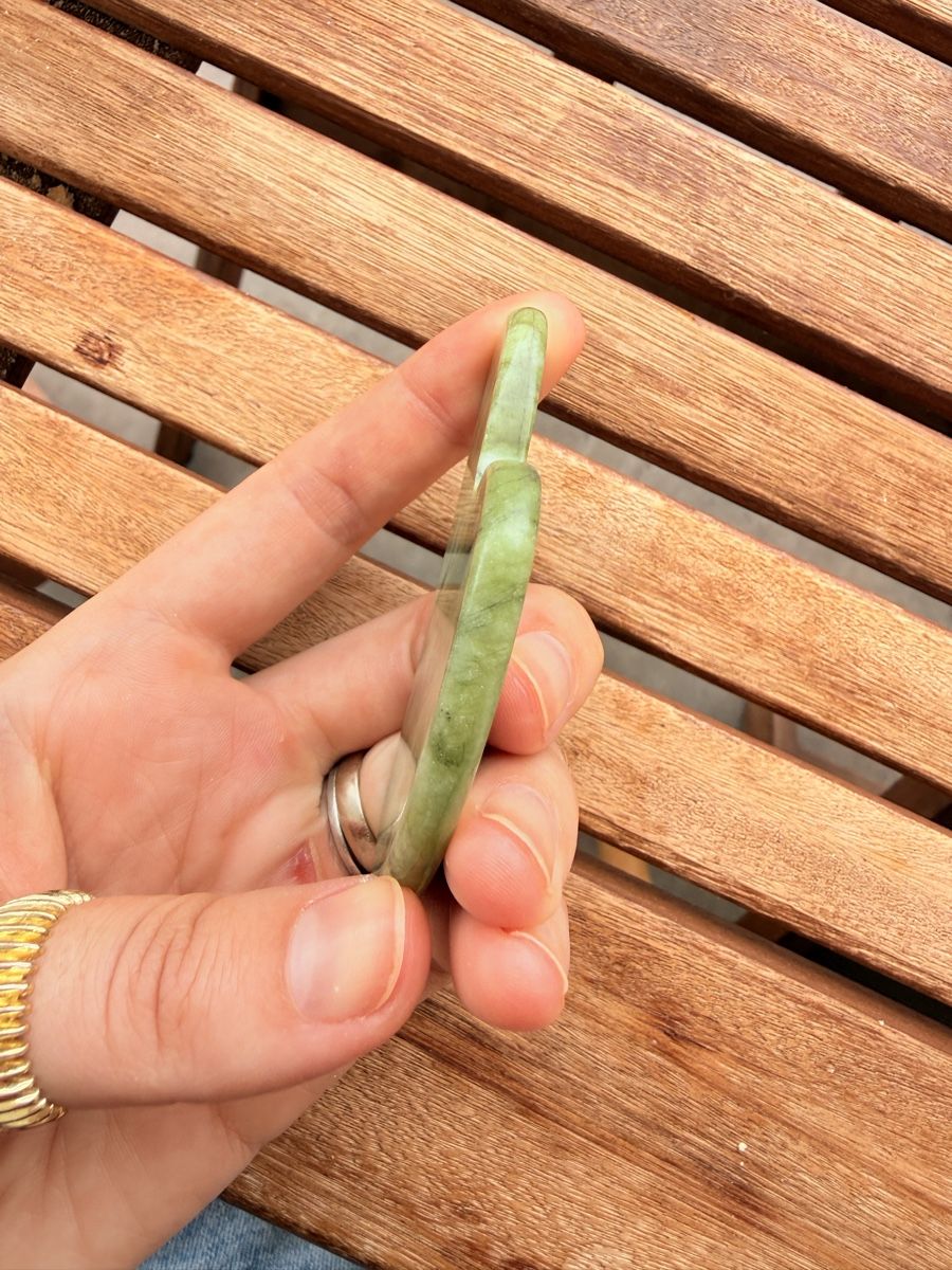 Soins du visage: Gua Sha Stein Herzform Jade Steine NEU – Neuf (Voir description) à Dotzigen par White_Warrior 2