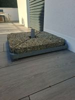 Sonnenschirmständer Stahl verzinkt Beton guter Zustand
