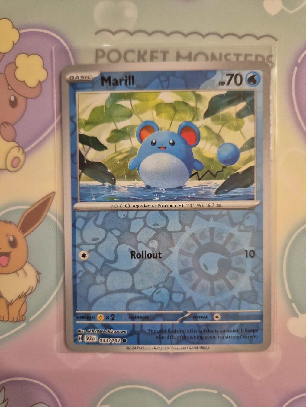 Pokémon Carte collezionabili: Marill Reverse Holo Pokemon SCR 033/142 EN – Nuovo (secondo la descrizione) da Altdorf UR venduto da Josi5588 1
