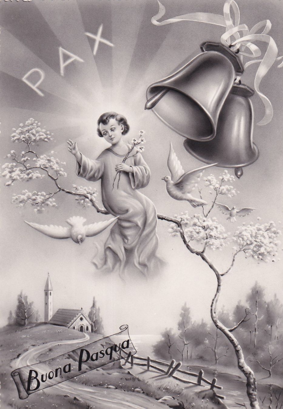Cartoline postali: PAX Buona Pasqua 1952 – Usato da Cormoret venduto da Pascalll2001