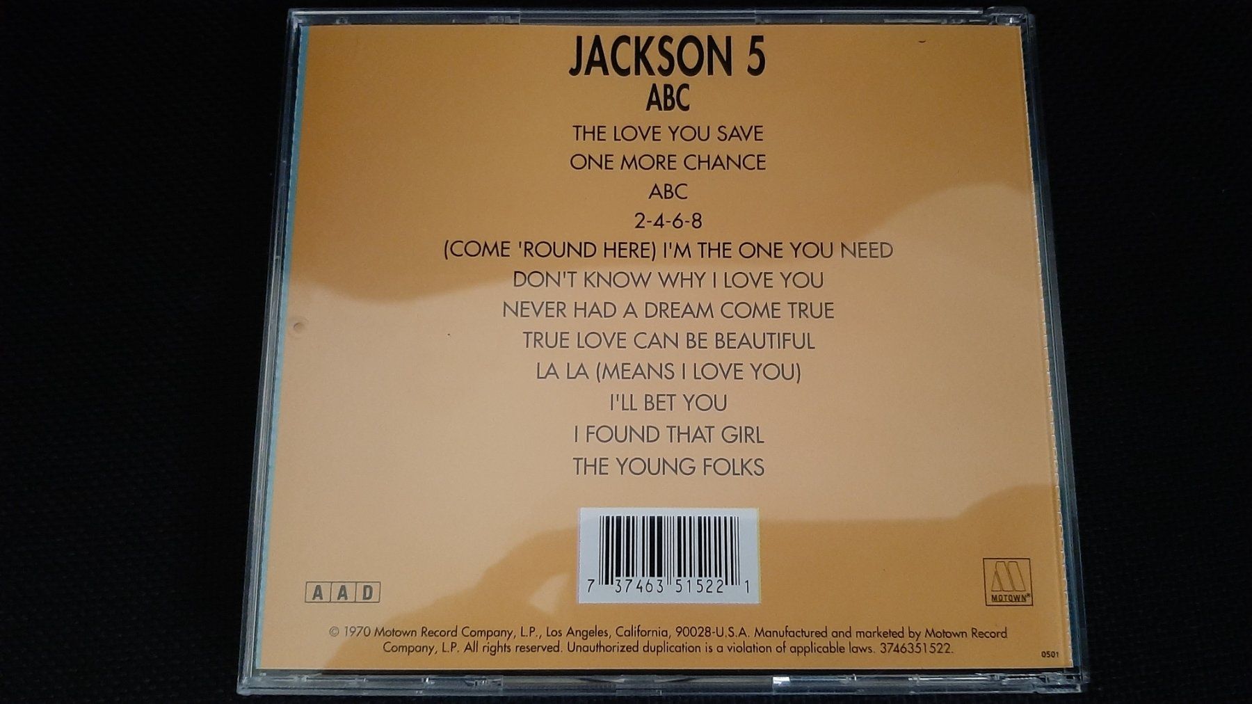 CDs: The Jackson 5 - ABC (US original first CD release) Rare VG+ – Gebraucht aus Watt von Tomaf 1