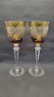 2 Wein-Gläser cognacfarbig