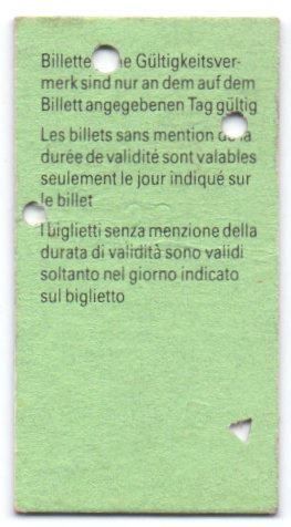 Biglietti: Billette Zürich - Genève 1. Klasse – Usato da Langenthal venduto da Sammlungs_aus 1