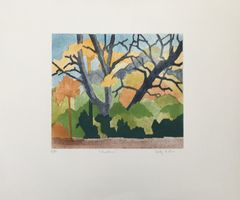 Gaby Edrei       "Automne"     Farbradierung auf Bütten
