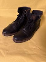 Bugatti Herren Winter Leder Boots, Schwarz, Gr. 44 Top!
