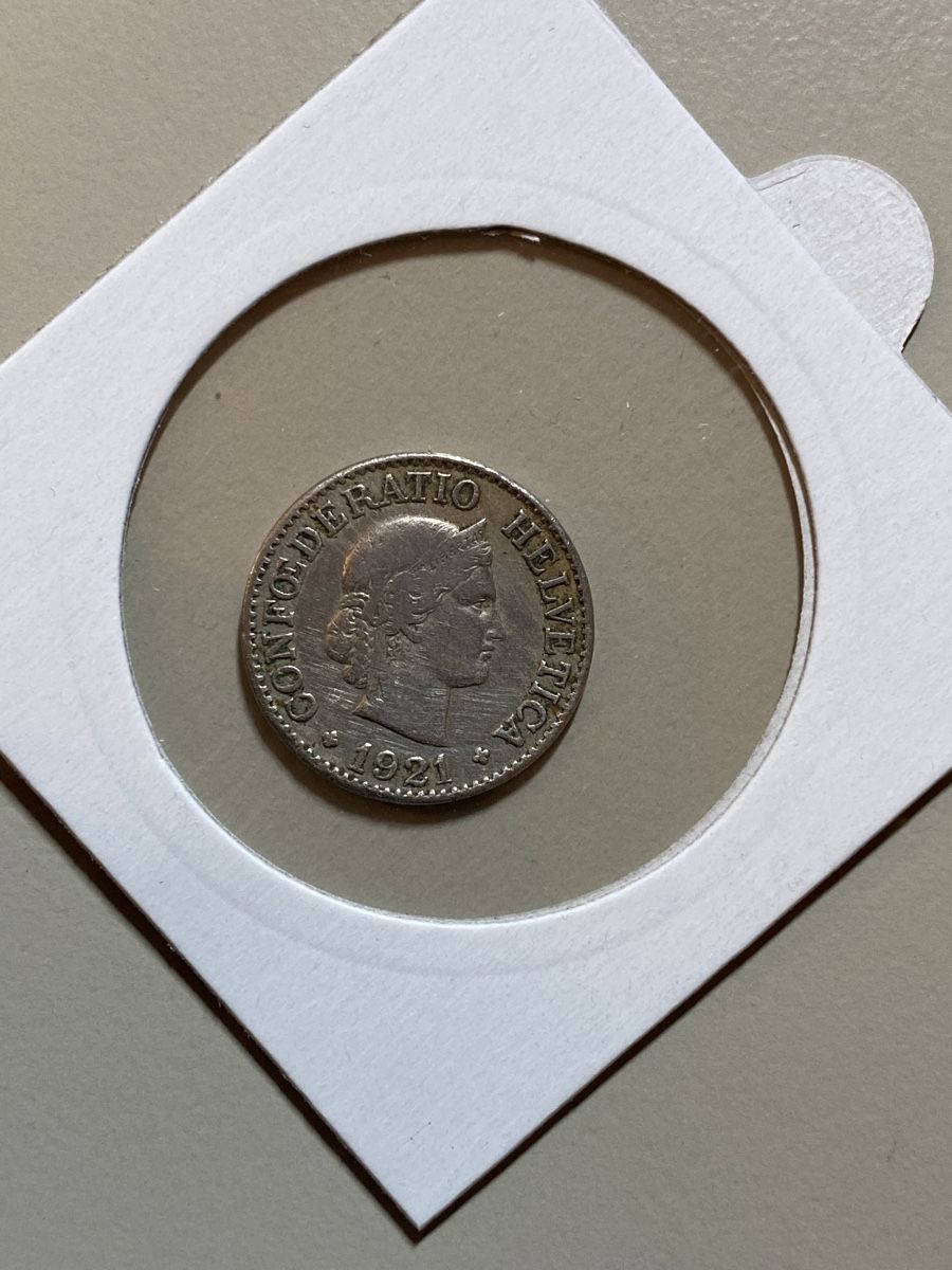 Toutes les monnaies: Suisse - 10 centimes - 1921 – D'occasion à Payerne par Mike1682 1