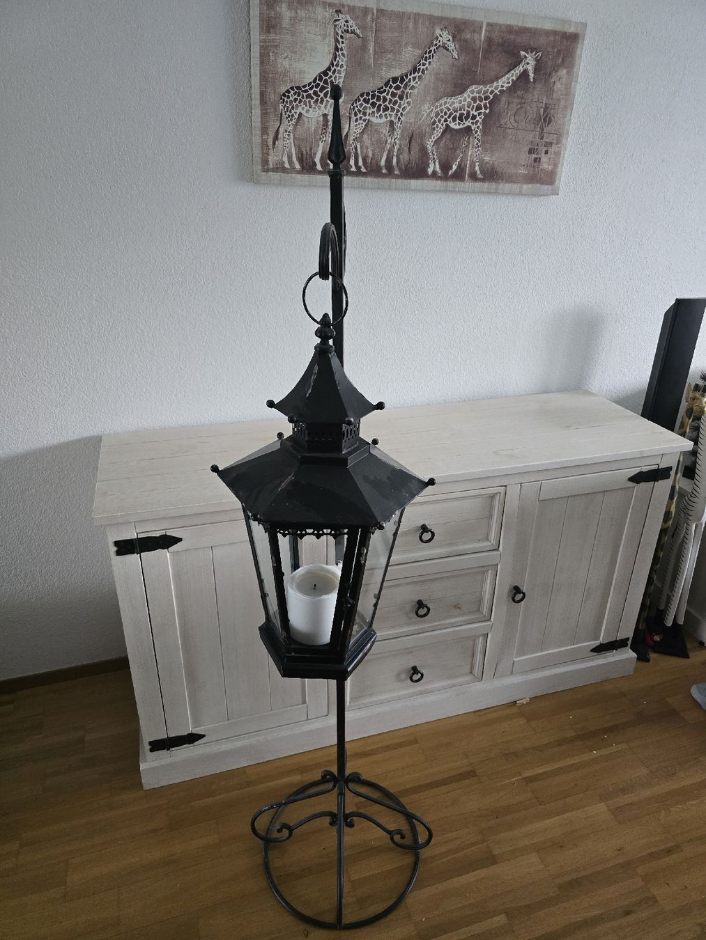 Tutte le decorazioni: Laternenständer Eisen schwarz 16cm hoch  – Usato da Winterthur venduto da Freiheit17