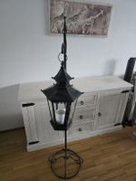 Laternenständer Eisen schwarz 16cm hoch 