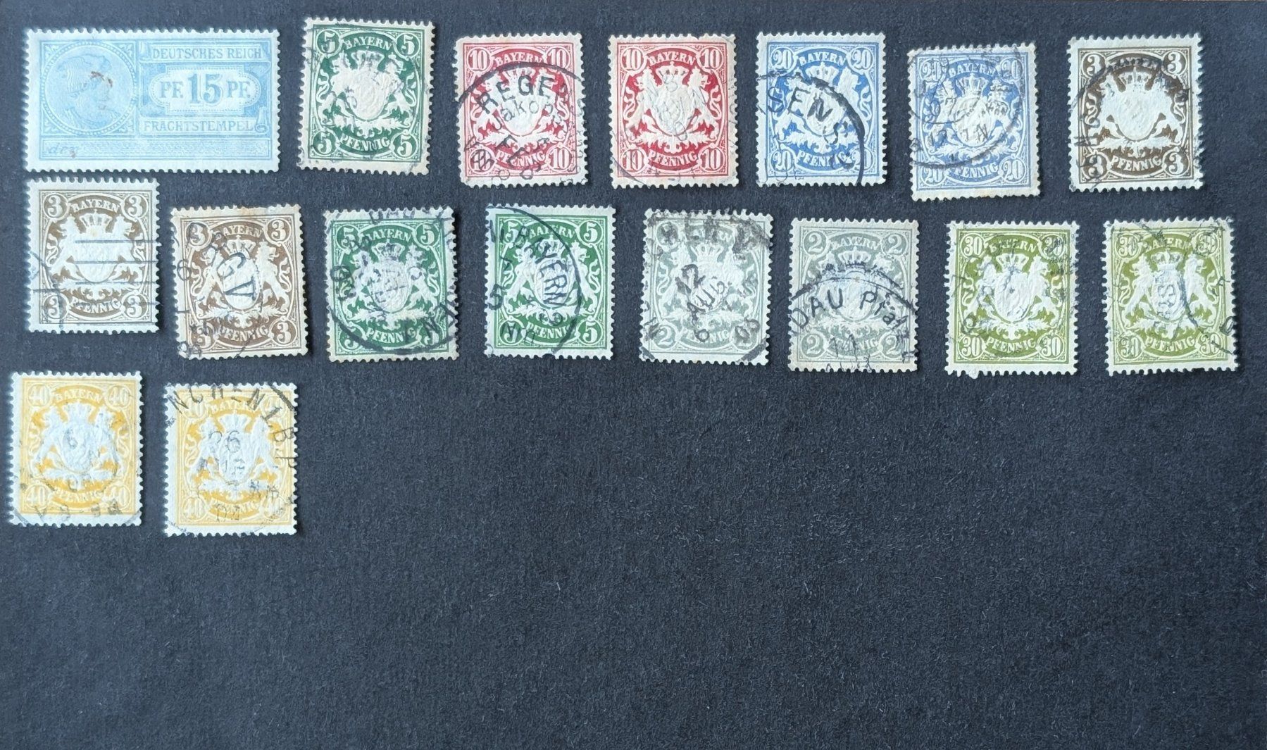 Tutti i francobolli: Lot Bayern ab 1867 – Usato da Hittnau venduto da stamps_and_coins 1