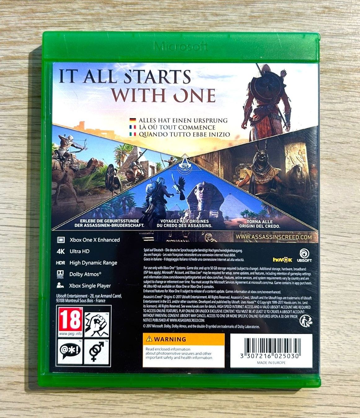 Microsoft Giochi: Assassins Creed Origins Xbox One – Usato da St. Gallen venduto da Alpine.Arcade 1