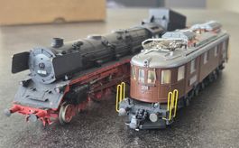 2x Gleichstrom Lokomotive Roco (defekt), Eisenbahn, Modell